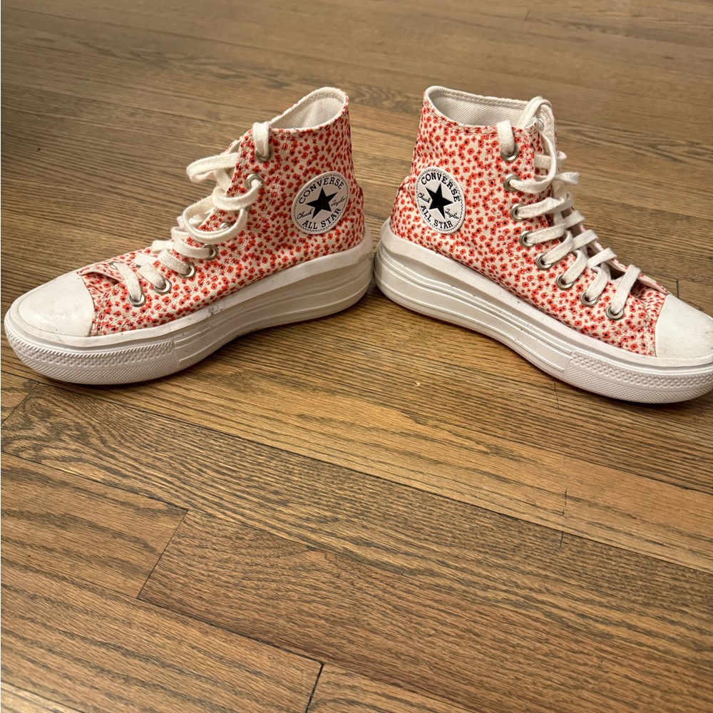 Converse Chuck Taylor All Star Poppy Print Hightop Sneakers - Picture 5 of 6